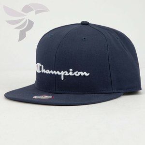 Champion Team Script Blue Navy Snapback Hat